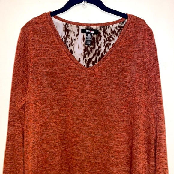 Style & Co Heather Pumpkin Tunic Size 1X NWOT - Picture 2 of 6